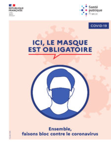 Affiche port du masque obligatoire